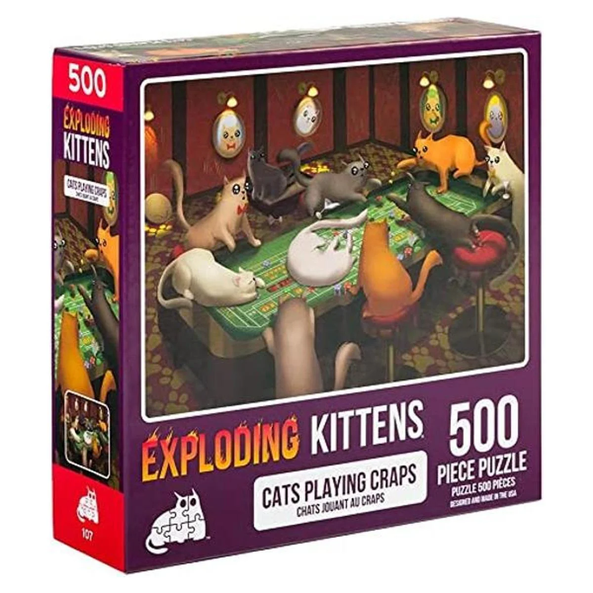 Exploding Kittens Rompecabezas de 500 piezas Gatos_1