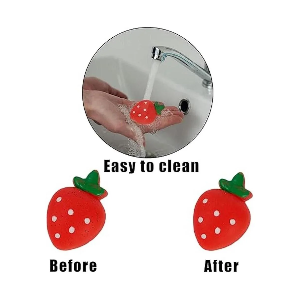 Cllayees 24 juguetes blandos frutas Mochi Squishies mini_4