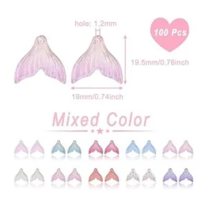 Beadthoven 100 colgantes de cristal transparente de 0.748_3