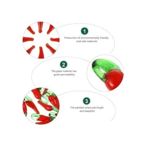 ARTIBETTER 100pcs Chile Pepper Charm Beads Vegetales_6