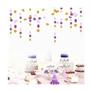 Guirnalda de papel para decoración de fiesta de color_5