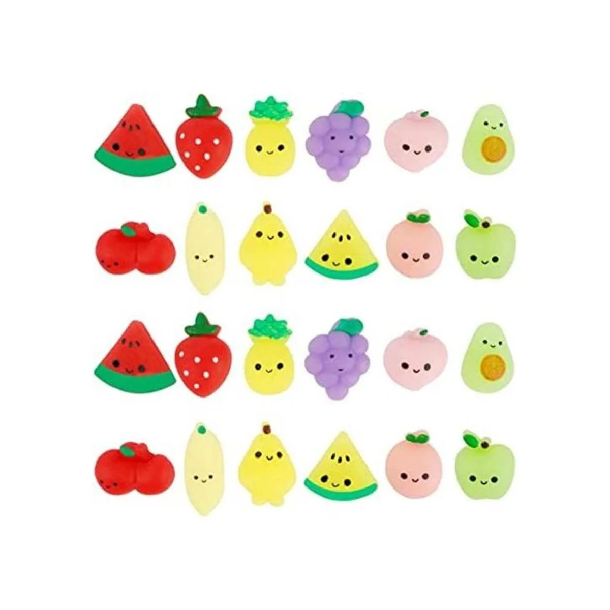 Cllayees 24 juguetes blandos frutas Mochi Squishies mini_1