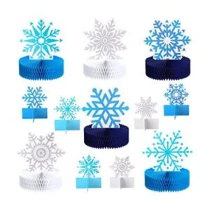 12 piezas de copo de nieve congelado suministros de fiesta_1