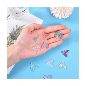 Beadthoven 100 colgantes de cristal transparente de 0.748_4