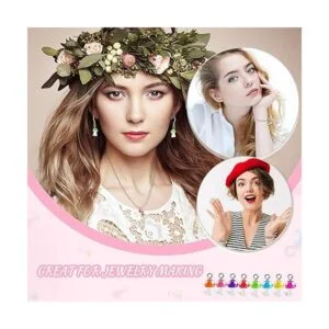 96 piezas de dijes de hongos coloridos de resina de hongos_3