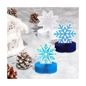 12 piezas de copo de nieve congelado suministros de fiesta_5