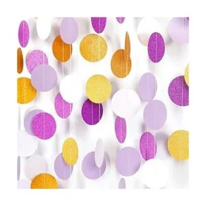 Guirnalda de papel para decoración de fiesta de color_6