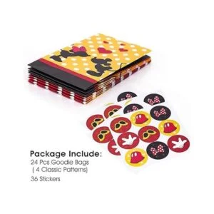 Paquete de 24 bolsas de papel para recuerdos de fiesta de_5