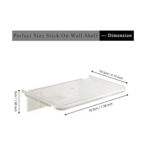 Estantes de pared flotantes de acrílico pequeño soporte_2