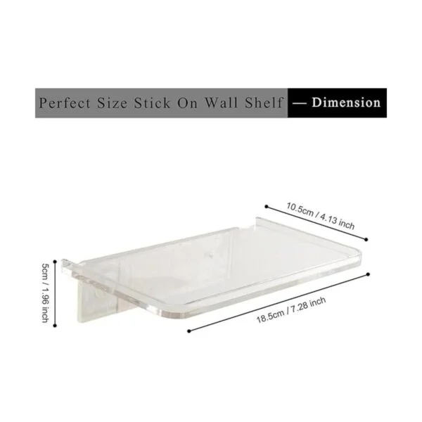 Estantes de pared flotantes de acrílico pequeño soporte_2