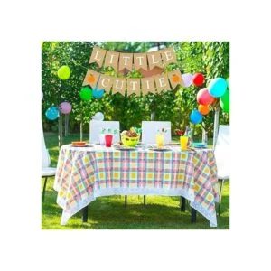 Arpillera Little Cutie Banner Niño Niña Clementine Naranja_5