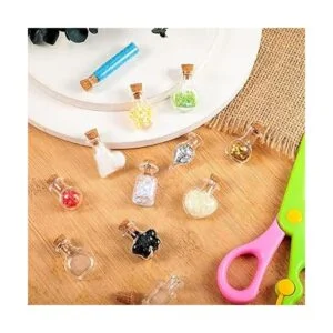 50 tarros pequeños de cristal con tapón de corcho botella_5