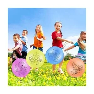 Paquete de 30 globos de látex grandes con mango de goma_5