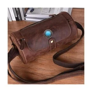 Mingchen único ojo de metal hebilla decorativa azul_3