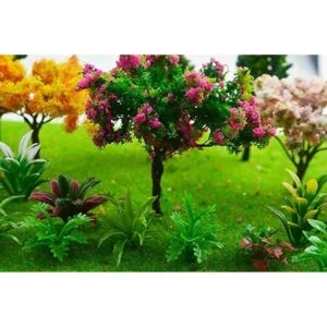 28 piezas de adornos de plantas de jardín en miniatura_4