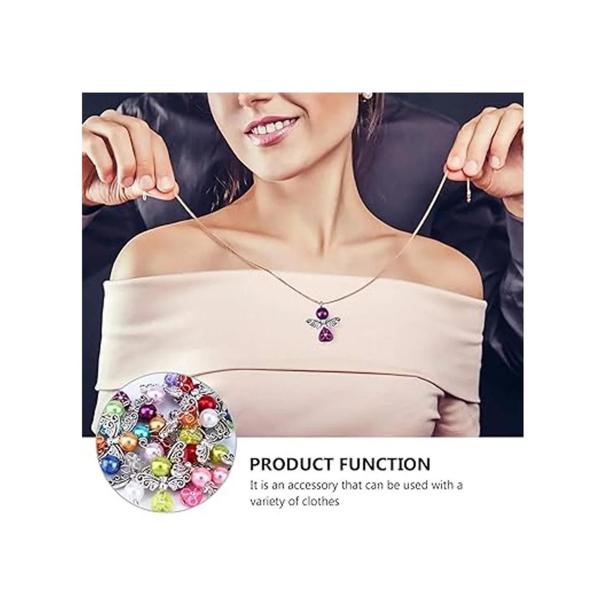 PRETYZOOM 20 piezas de dije de ala de ángel colorido_6