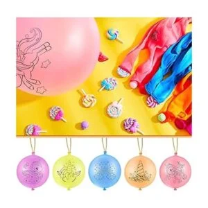 Paquete de 30 globos de látex grandes con mango de goma_3