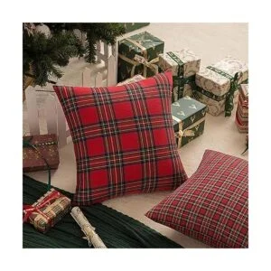 AQOTHES Paquete de 2 fundas de almohada decorativas a_3