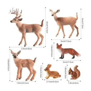 Skylety 6 piezas de figuras de animales del bosque_2