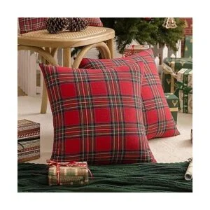 AQOTHES Paquete de 2 fundas de almohada decorativas a_2