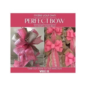 Midi Ribbon Cinta rosa intenso con alambre de 1.5_5