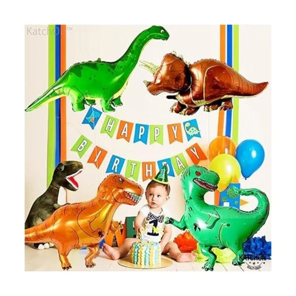 Juego de globos gigantes de dinosaurio de 51 pulgadas_2