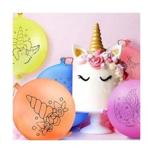 Paquete de 30 globos de látex grandes con mango de goma_4