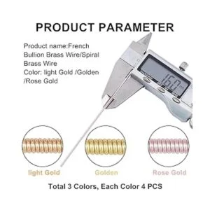 PH PandaHall Alambre de lingote francés de 3 colores_3