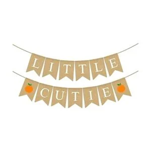 Arpillera Little Cutie Banner Niño Niña Clementine Naranja_1