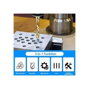 Juego de 6 brocas de combinación de taladrado y roscado de_5