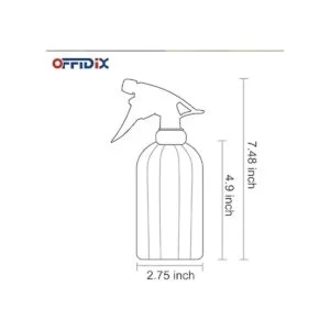 OFFIDIX Botella de spray de cristal botellas de_2