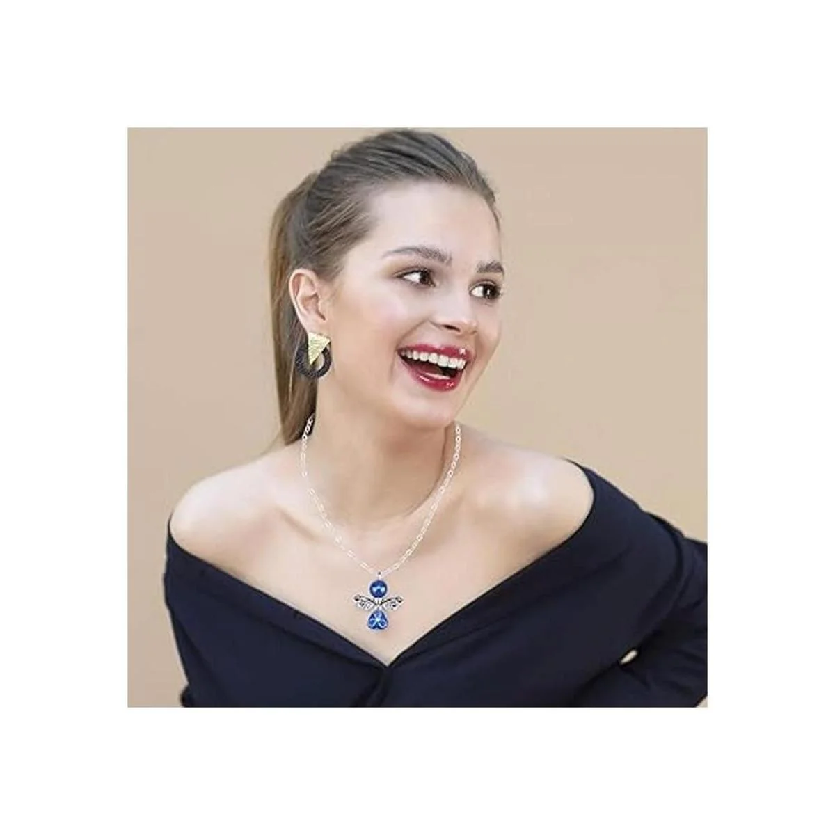 PRETYZOOM 20 piezas de dije de ala de ángel colorido_7