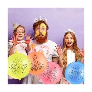 Paquete de 30 globos de látex grandes con mango de goma_6