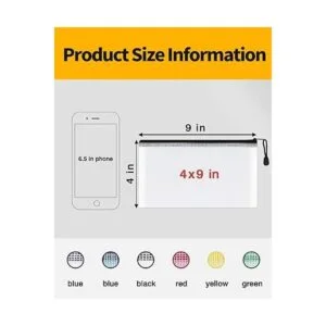 SUNEE Bolsa de plástico con cremallera de malla_2