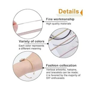 PH PandaHall Alambre de lingote francés de 3 colores_6