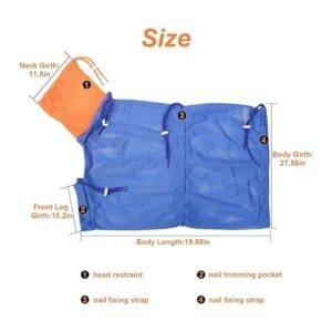 Catcan Bolsa de baño para gatos bolsa de ducha de malla_2