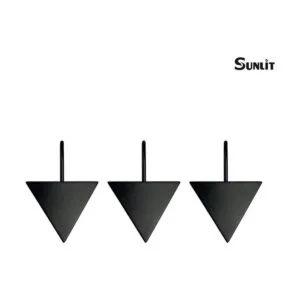 Sunlit Ganchos geométricos decorativos para cortina de_2