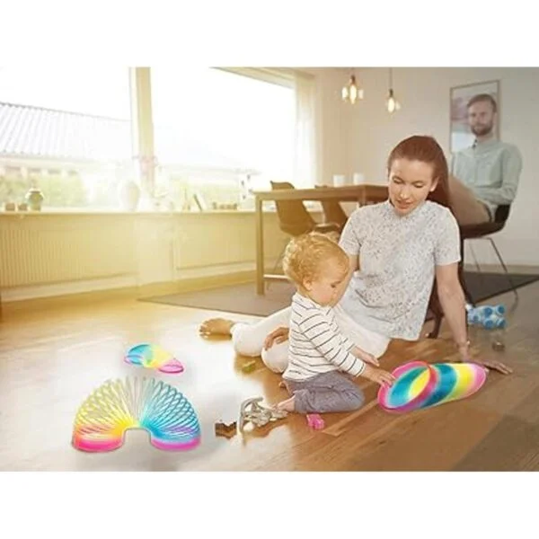 WOBOX Juguete de resorte de arco iris juguete mágico de_6