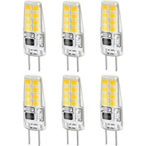 LEKE Bombilla G8 de color blanco cálido de 3 W G8_1