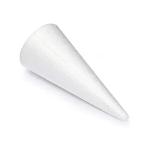 Conos de espuma blanca para manualidades 4 tamaños_3