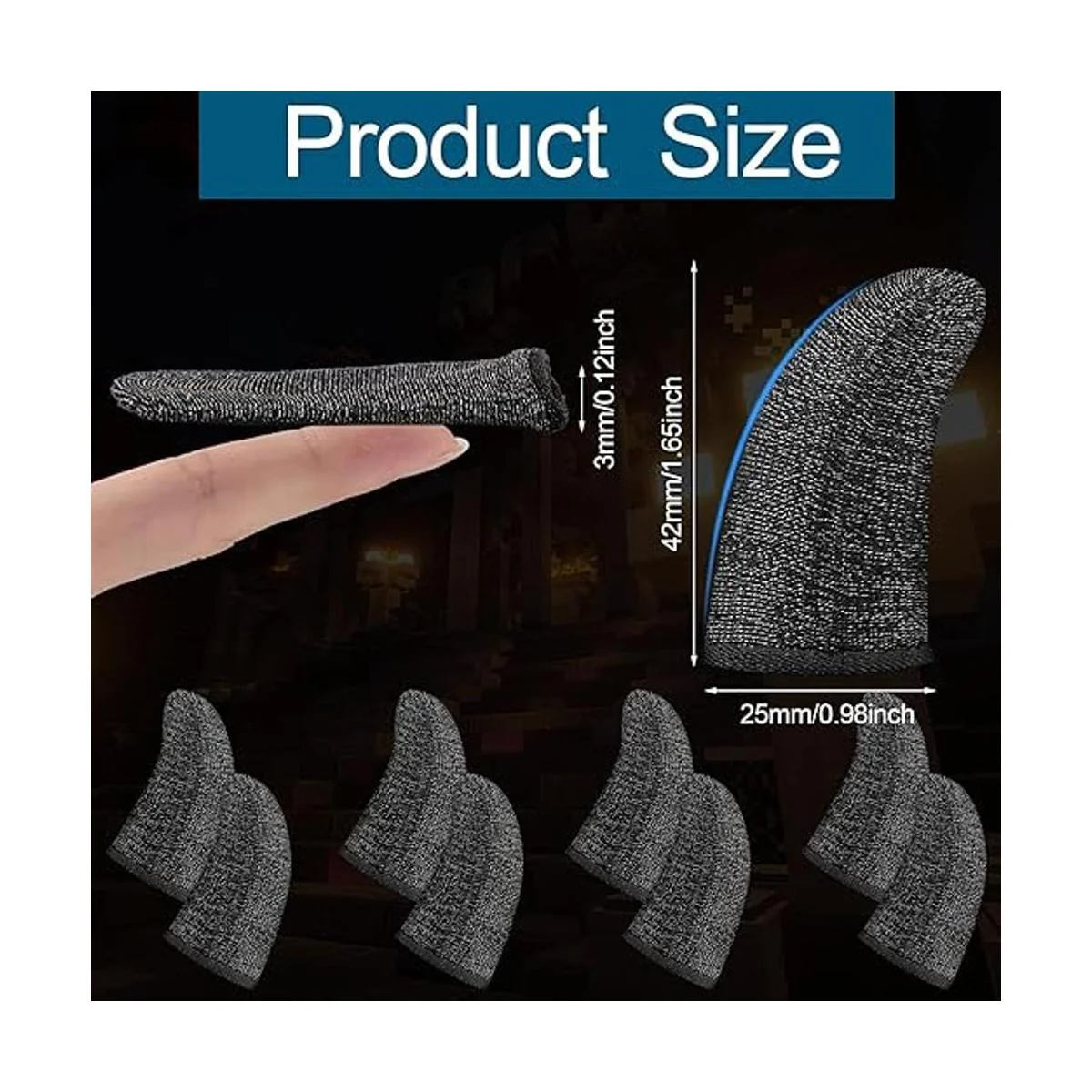 40 piezas de guantes de dedos para juegos de dedos para_2