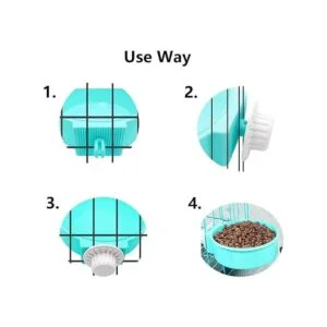 Juego de cuencos de conejo cuencos de comida para_6