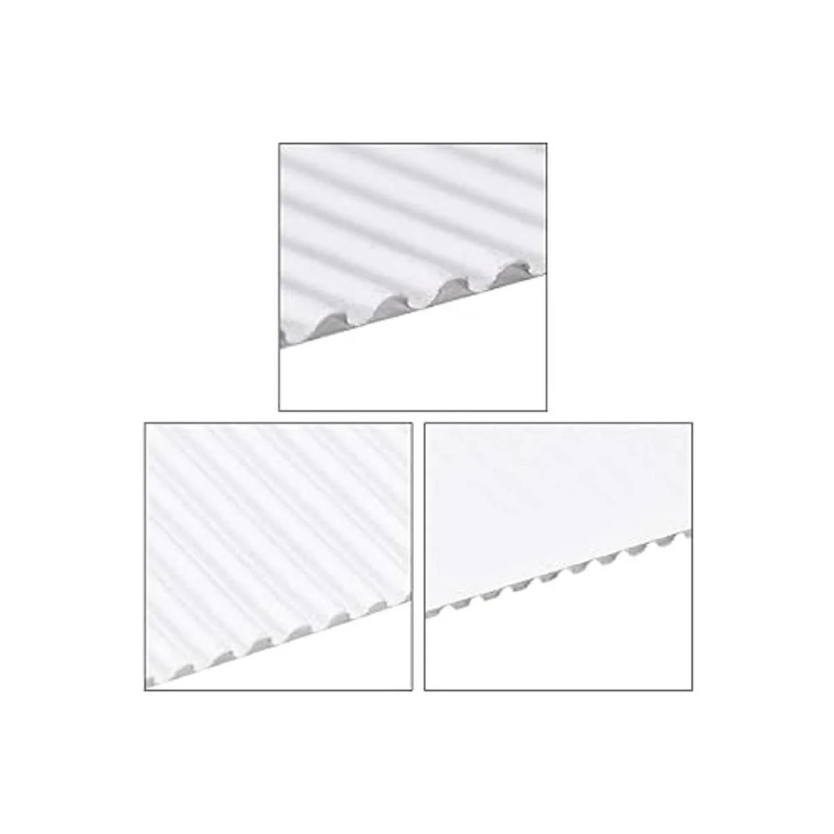 Uxcell 10 hojas de papel de cartón corrugado color_4