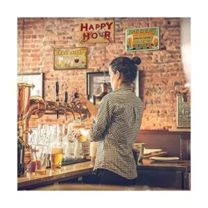 Hotop 3 piezas de diseño rústico retro vintage con reglas_5