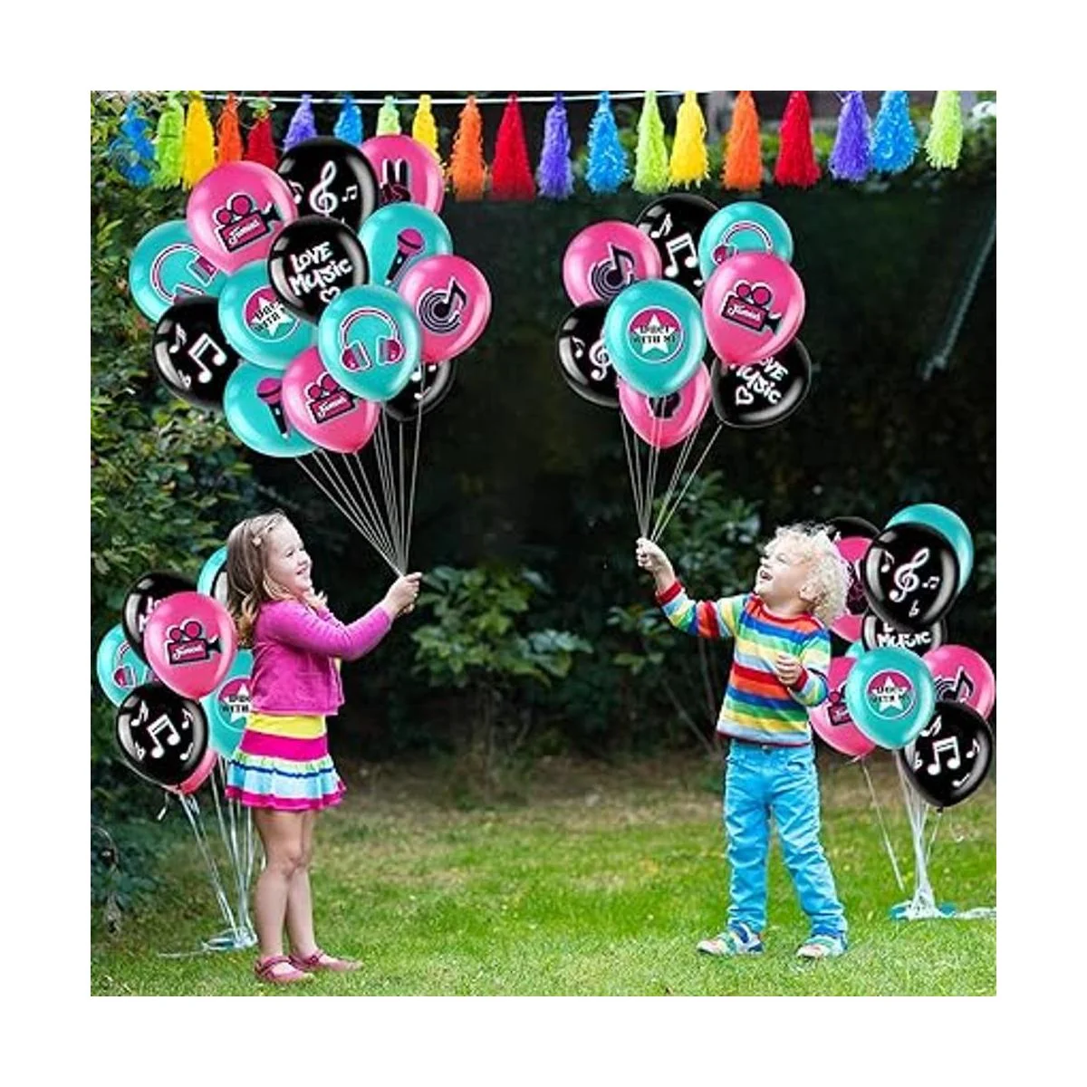 45 globos de fiesta con temática musical de 12 pulgadas_4