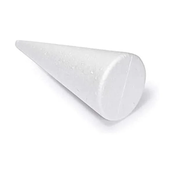 Conos de espuma blanca para manualidades 4 tamaños_4