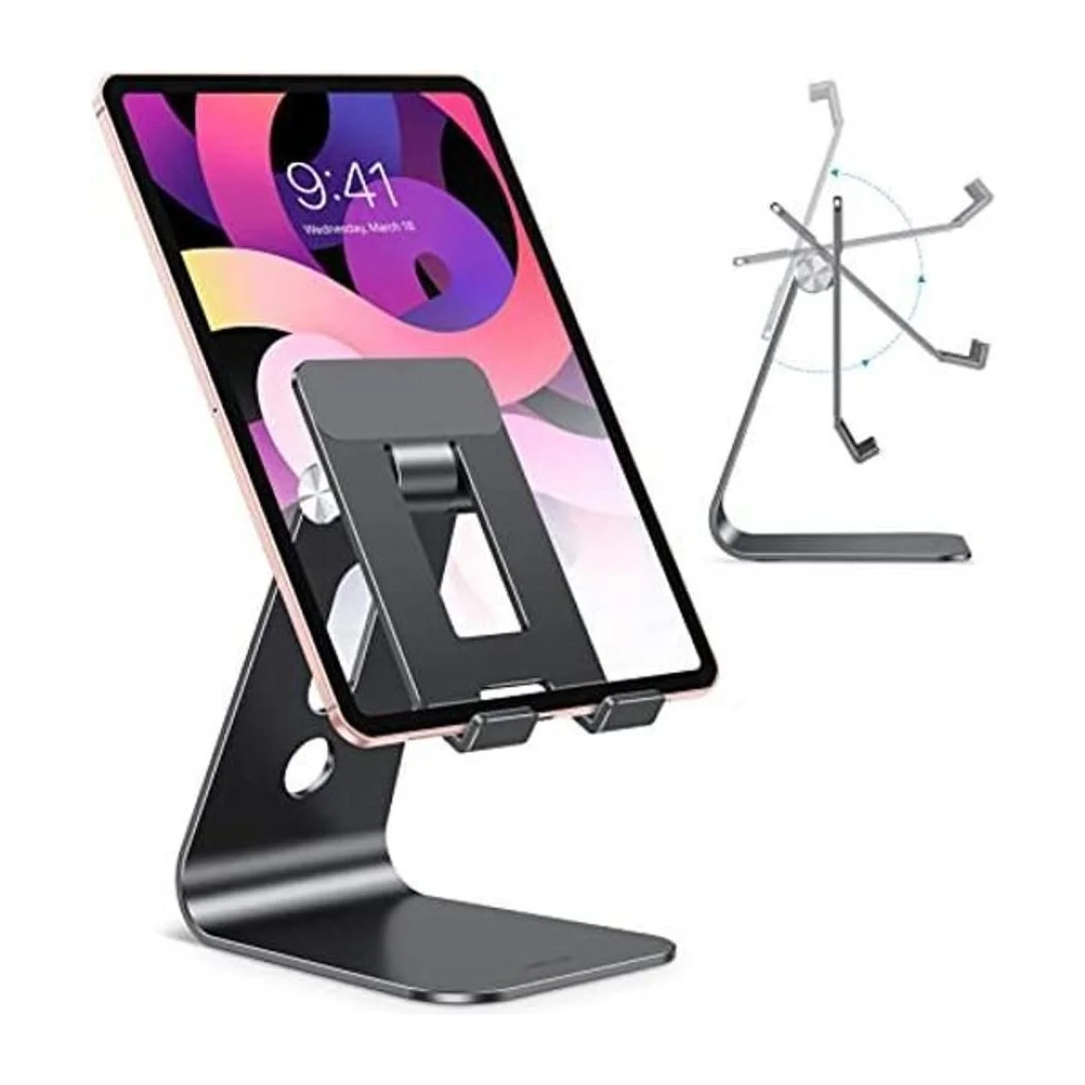 Soporte ajustable para tableta para escritorio brazos más_1