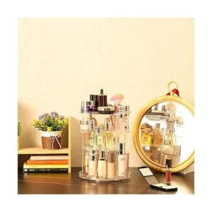 Cq acrylic Organizador de maquillaje con rotación de 360_3