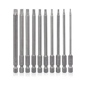 YDLQWCZ Juego de 10 brocas Torx de seguridad T6 T7 T8 T10_1