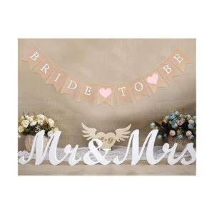 Bride To Be Banner de arpillera decoración de despedida_2